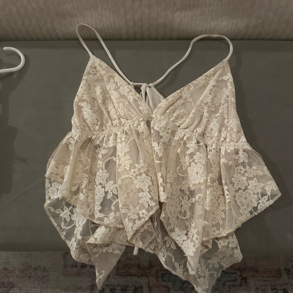 Urban Outfitters Cream Lace Tank Top / XS - Picture 1 of 3